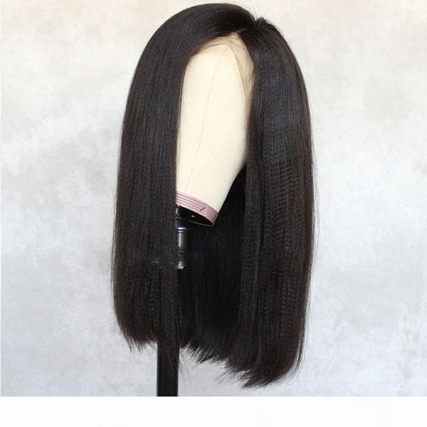 pre plucked lace front wigs italian yaki straight human hair wigs for black women with baby hair natural hair wig, Black;brown 
pre plucked lace front wigs italian yaki straight human hair wigs for black women with baby hair natural hair wig, Black;brown