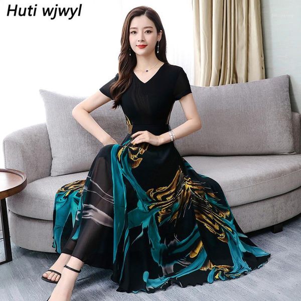 2019 summer vintage black chiffon boho midi dress elegant women bodycon 4xl plus size print maxi dresses party beach vestidos1, Black;gray
2019 summer vintage black chiffon boho midi dress elegant women bodycon 4xl plus size print maxi dresses party beach vestidos1, Black;gray