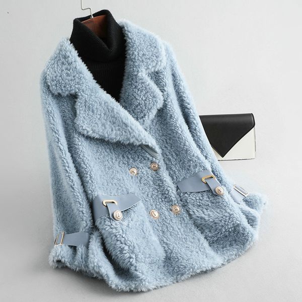 real fur coat female 100% wool jacket autumn winter coat women clothes 2019 korean vintage sheep shearling fur zt4780, Black
real fur coat female 100% wool jacket autumn winter coat women clothes 2019 korean vintage sheep shearling fur zt4780, Black