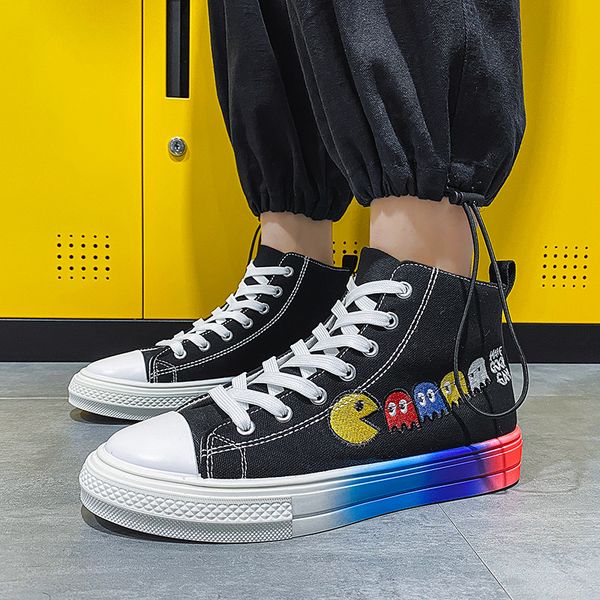new colorful anime shoes couple men espadrilles high skateboard shoes men fashion cartoon men canvas sneakers zapato de lona, Red;white
new colorful anime shoes couple men espadrilles high skateboard shoes men fashion cartoon men canvas sneakers zapato de lona, Red;white