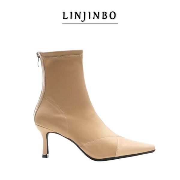 2020 high heels boots women back zipper stretch ankle boots women pointed toe mid-boots shoes, Black
2020 high heels boots women back zipper stretch ankle boots women pointed toe mid-boots shoes, Black