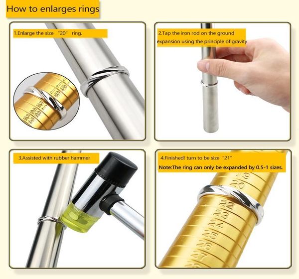 10 style finger sizes measuring equipment metal stick ring sizer ring stick enlarger mandrel gauge tools set for jewelry making h wmtzve, Silver
10 style finger sizes measuring equipment metal stick ring sizer ring stick enlarger mandrel gauge tools set for jewelry making h wmtzve, Silver