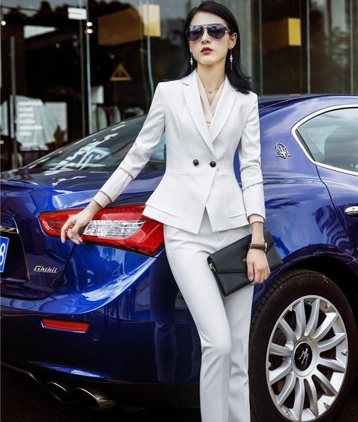 uniform styles female pantsuits with pants and jackets coat for women professional business suits female blazers sets white
uniform styles female pantsuits with pants and jackets coat for women professional business suits female blazers sets white