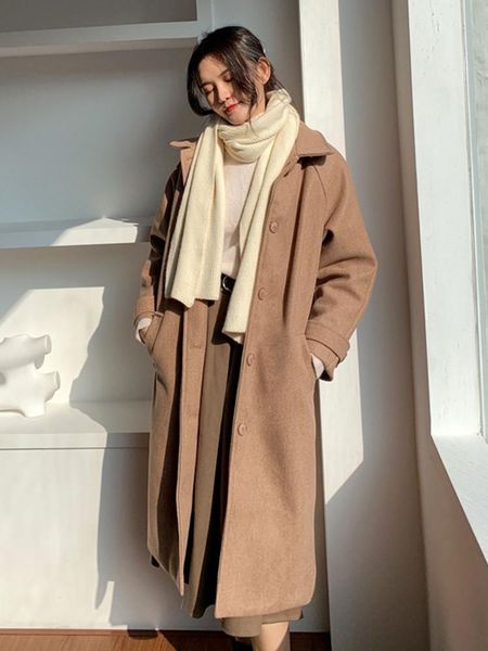 mid-length small woolen coat autumn and winter new cotton padded woolen coat mori women's clothing, Black
mid-length small woolen coat autumn and winter new cotton padded woolen coat mori women's clothing, Black