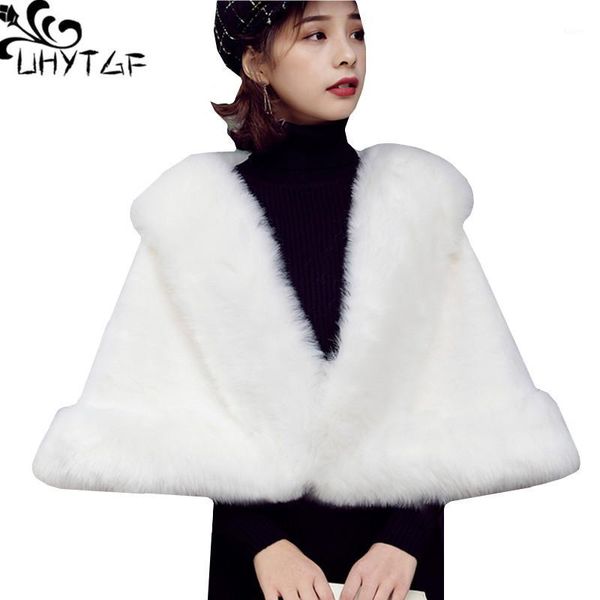 uhytgf autumn winter imitation fur shawl coat new short ponchos and capes woman plus size outerwear noble fur coat women 9441, Black
uhytgf autumn winter imitation fur shawl coat new short ponchos and capes woman plus size outerwear noble fur coat women 9441, Black