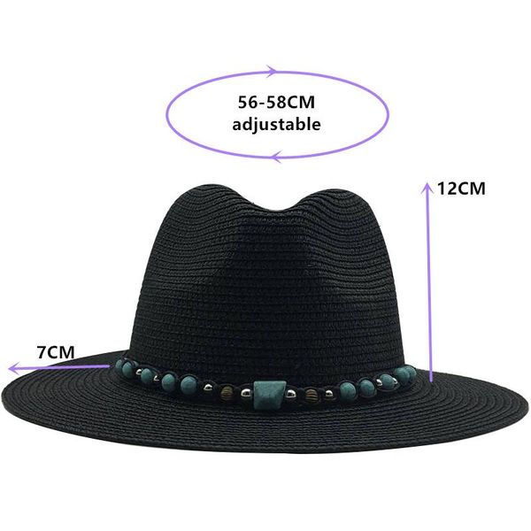 2020 simple women panama hat summer sun hats for men beach straw hat for girl uv protection cap chapeau femme qylguy yyysports, Black;white
2020 simple women panama hat summer sun hats for men beach straw hat for girl uv protection cap chapeau femme qylguy yyysports, Black;white