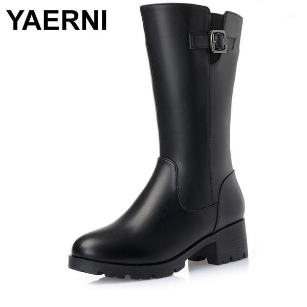yaerni fashion women genuine leather boots thick wool winter warm shoes woman snow boots mid-calf high heels platform e3951, Black
yaerni fashion women genuine leather boots thick wool winter warm shoes woman snow boots mid-calf high heels platform e3951, Black