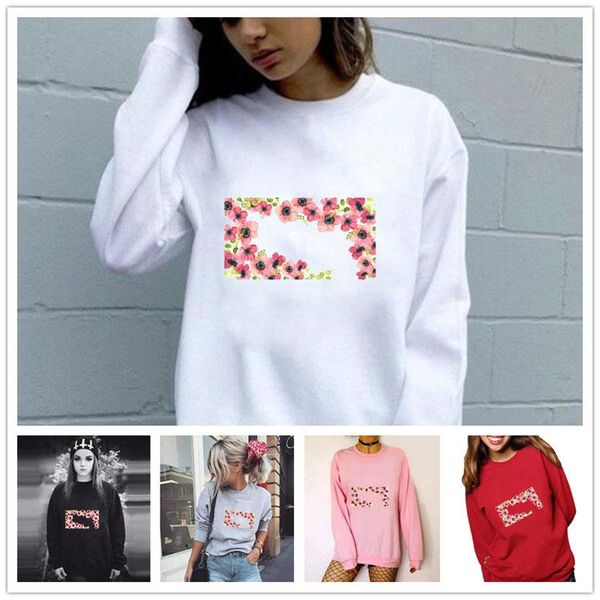 women's hoodies & sweatshirts women hoodie small floral printed fleece long sleeve o neck loose sweatshirt girls pullovers winter, Black
women's hoodies & sweatshirts women hoodie small floral printed fleece long sleeve o neck loose sweatshirt girls pullovers winter, Black