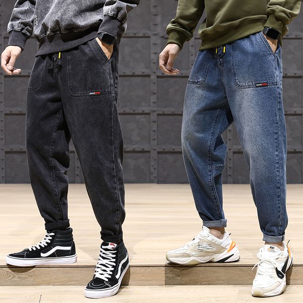 2021 new japanese vintage designer loose fit big pocket denim cargo pants harem trousers fashion streetwear hip hop jeans men zy0z, Blue
2021 new japanese vintage designer loose fit big pocket denim cargo pants harem trousers fashion streetwear hip hop jeans men zy0z, Blue
