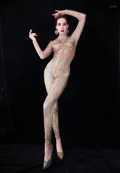 sparkly rhinestones nude spandex jumpsuit women singer bar leggings prom stage wear dancer birthday outfit1, Black;red
sparkly rhinestones nude spandex jumpsuit women singer bar leggings prom stage wear dancer birthday outfit1, Black;red