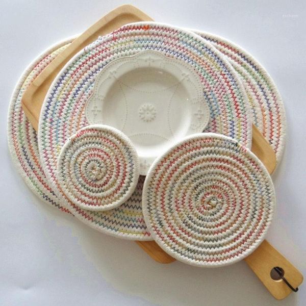 placemat kitchen table bowl mat hand woven insulation coffee cup teapot mat home kitchen cotton thread1
placemat kitchen table bowl mat hand woven insulation coffee cup teapot mat home kitchen cotton thread1