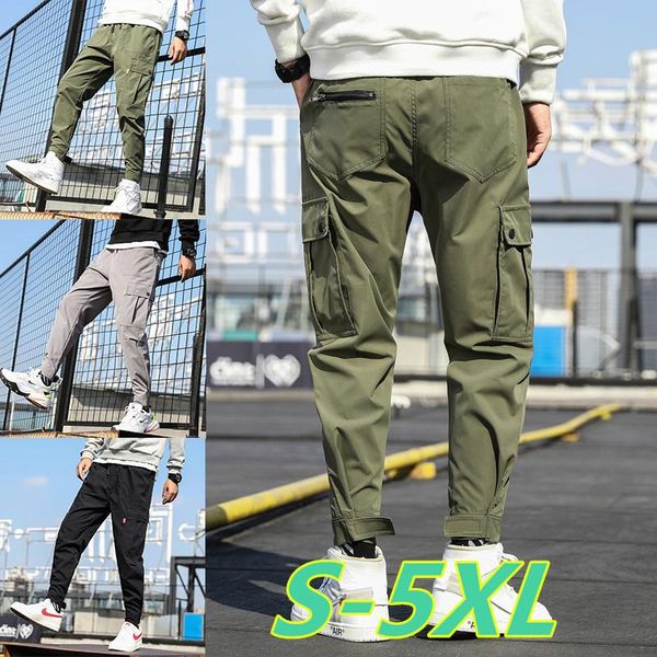 streetwear men joggers pants hip hop overalls men pocket track pants mens sweatpants trousers, Black
streetwear men joggers pants hip hop overalls men pocket track pants mens sweatpants trousers, Black