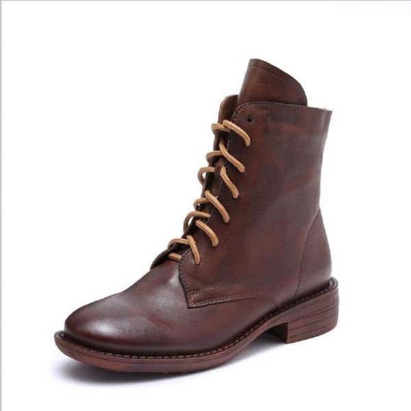 fashion spring autumn new retro think heels cross-tied full grain leather women ankle equestrian boots winter plush ladies botas, Black
fashion spring autumn new retro think heels cross-tied full grain leather women ankle equestrian boots winter plush ladies botas, Black
