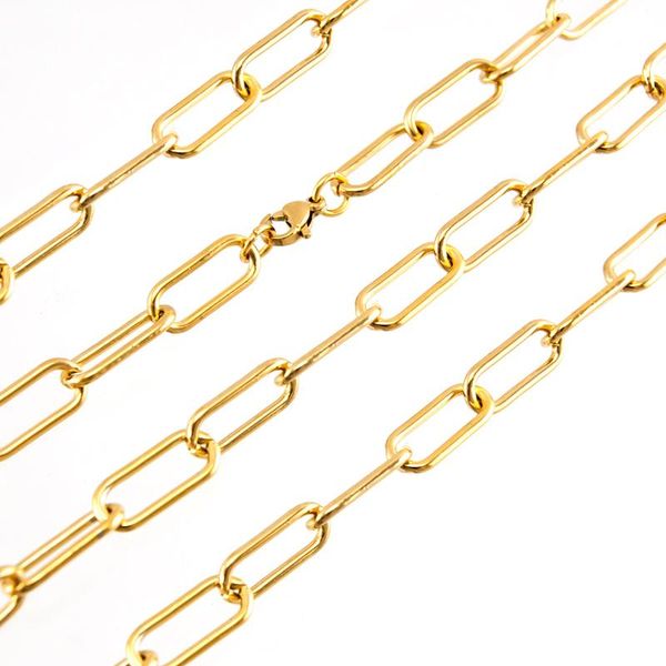 chains stainless steel lock chain necklace for women men silver color/gold color metal o choker boho collier toggle collares 
chains stainless steel lock chain necklace for women men silver color/gold color metal o choker boho collier toggle collares