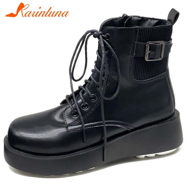 2021 new arrivals leiusre fashion shoes women gothic patchwork buckles wedges heels ankle women booties lace-up, Black
2021 new arrivals leiusre fashion shoes women gothic patchwork buckles wedges heels ankle women booties lace-up, Black