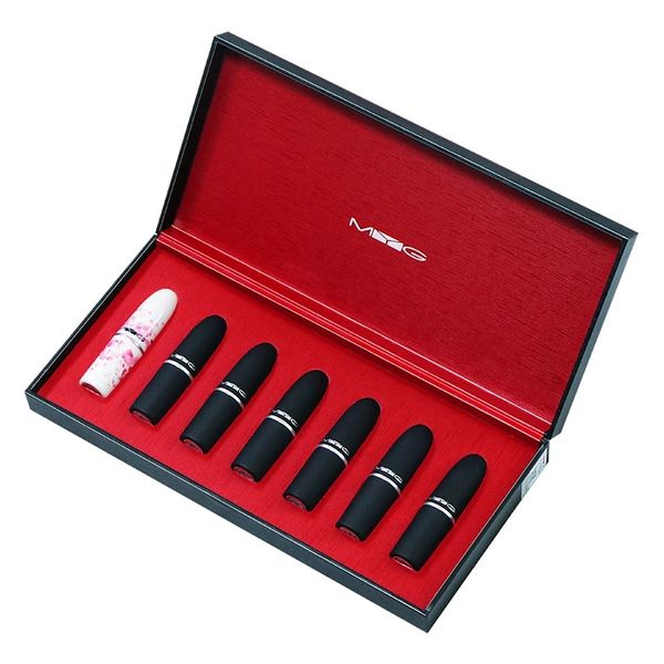 myg 7pcs/set matte lipstick set 6 lipstick + 1 lip balm moisturizer black bullet tube makeup lipstick set matte
myg 7pcs/set matte lipstick set 6 lipstick + 1 lip balm moisturizer black bullet tube makeup lipstick set matte