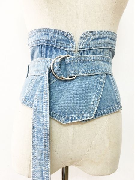 korean denim jean fabric waist belt for women wide corset belt retro design front tie up waist belt girl costume dress belts new, Black;brown
korean denim jean fabric waist belt for women wide corset belt retro design front tie up waist belt girl costume dress belts new, Black;brown