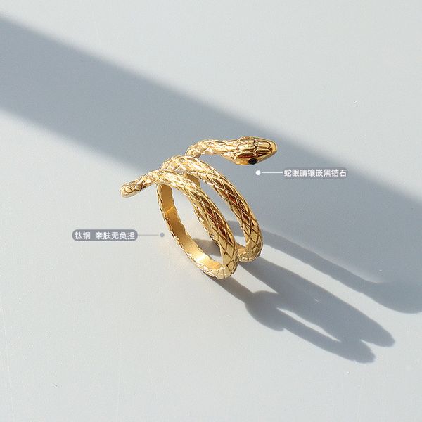 ins cool wind animal snake female index finger tail ring titanium steel a132, Silver
ins cool wind animal snake female index finger tail ring titanium steel a132, Silver