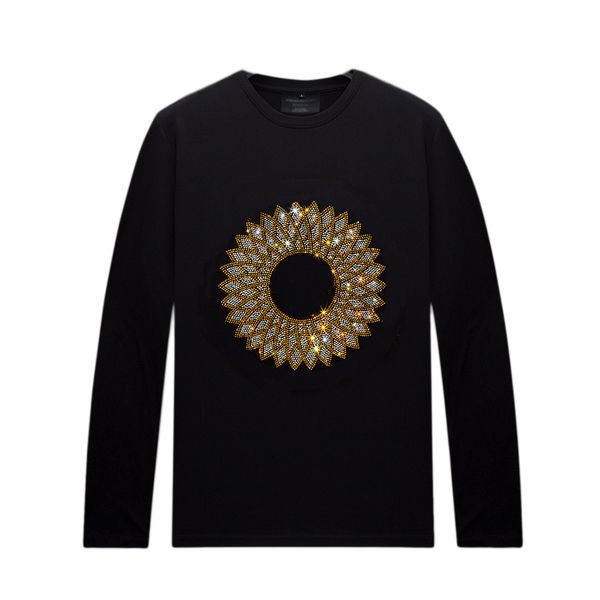 spring autumn black long sleeves t shirt with rhinestone designs for men women - crew neck streetwear shirts multiple design/sizes, White;black
spring autumn black long sleeves t shirt with rhinestone designs for men women - crew neck streetwear shirts multiple design/sizes, White;black