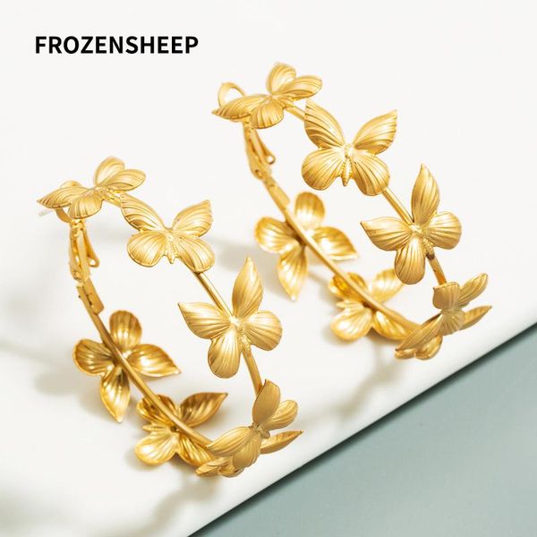 frozensheep vintage gold butterfly hoop earring for women 2020 new exaggerated creative round circle earring luxury gift jewelry, Golden;silver
frozensheep vintage gold butterfly hoop earring for women 2020 new exaggerated creative round circle earring luxury gift jewelry, Golden;silver