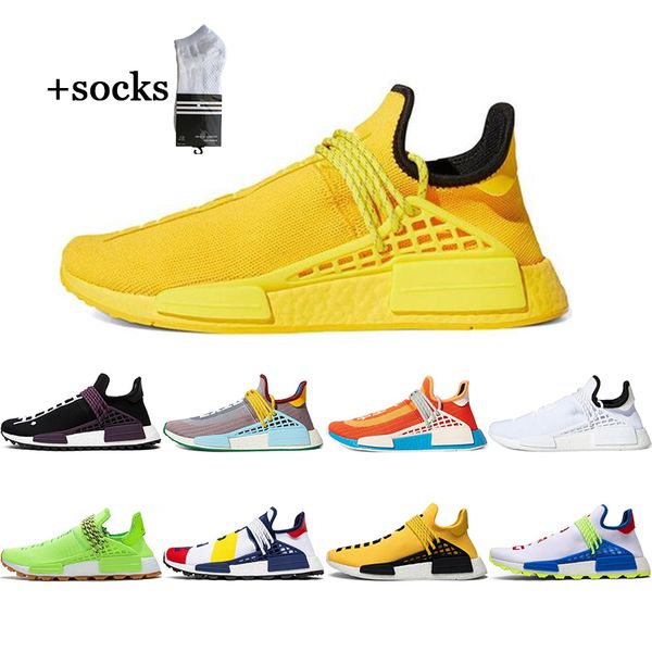 with socks human race hu pharrell williams women running shoes white black yellow homecoming purple mens trainer sports sneakers, White;red
with socks human race hu pharrell williams women running shoes white black yellow homecoming purple mens trainer sports sneakers, White;red