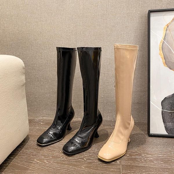 women's boots autumn boots-women booties ladies rock shoes woman thigh high heels high round toe luxury, Black
women's boots autumn boots-women booties ladies rock shoes woman thigh high heels high round toe luxury, Black