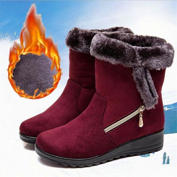 women boots waterproof winter shoes women's snow boots platform keep warm ankle winter with thick suede heels botas mujer1, Black
women boots waterproof winter shoes women's snow boots platform keep warm ankle winter with thick suede heels botas mujer1, Black