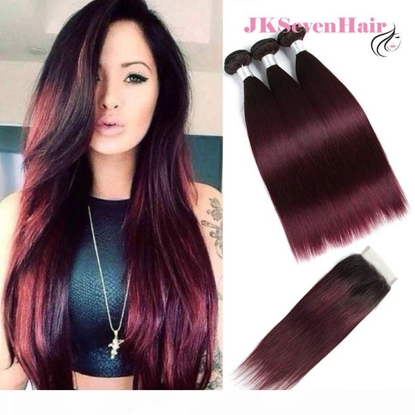 straight brazilian virgin hair 1b burgundy 3pcs with lace closure peruvian malaysian dark rooted burgundy hair wefts with 4x4 inch closure, Black
straight brazilian virgin hair 1b burgundy 3pcs with lace closure peruvian malaysian dark rooted burgundy hair wefts with 4x4 inch closure, Black