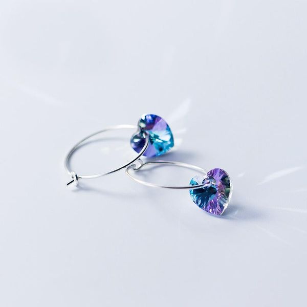 charm 100% 925 sterling silver shining cz crystal heart bohemia hoop earrings for women fashion jewelry party gift, Golden
charm 100% 925 sterling silver shining cz crystal heart bohemia hoop earrings for women fashion jewelry party gift, Golden