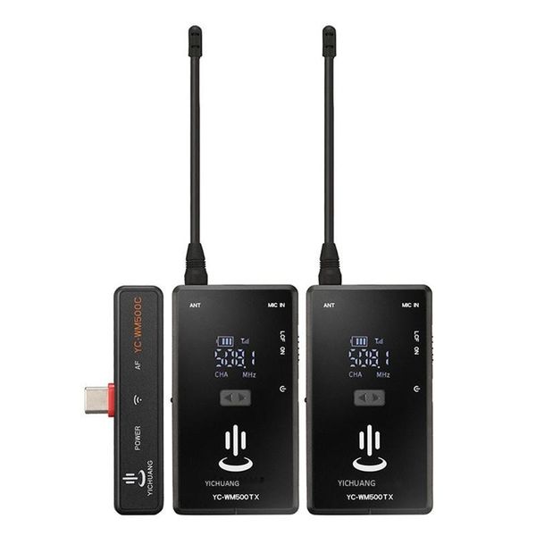 hfes yichuang for android system type-c wireless lavalier microphone outdoor live broadcast microphone lapel microphone(2tx+1rx)
hfes yichuang for android system type-c wireless lavalier microphone outdoor live broadcast microphone lapel microphone(2tx+1rx)