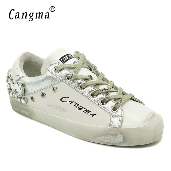 cangma casual shoes brand sneakers golden women silver diamond white flats genuine leather shoes crystal goose trainers c1114, Black
cangma casual shoes brand sneakers golden women silver diamond white flats genuine leather shoes crystal goose trainers c1114, Black