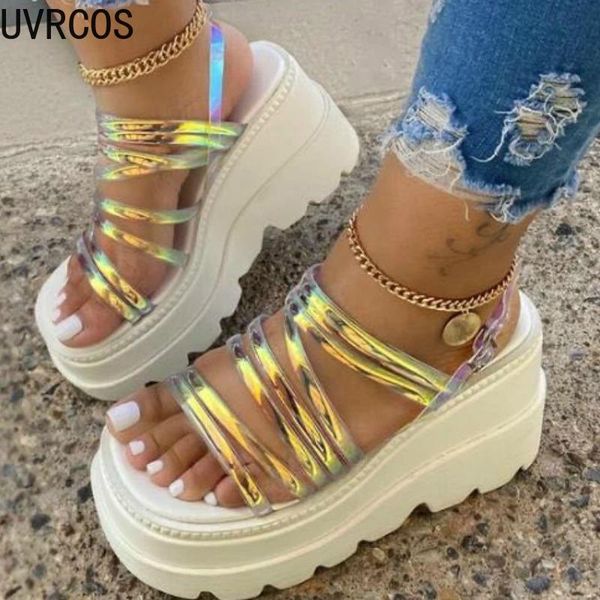 2021 ladies sandals summer slope heel high heels platform shoes transparent laces increase height fashion casual ladies shoes, Black
2021 ladies sandals summer slope heel high heels platform shoes transparent laces increase height fashion casual ladies shoes, Black