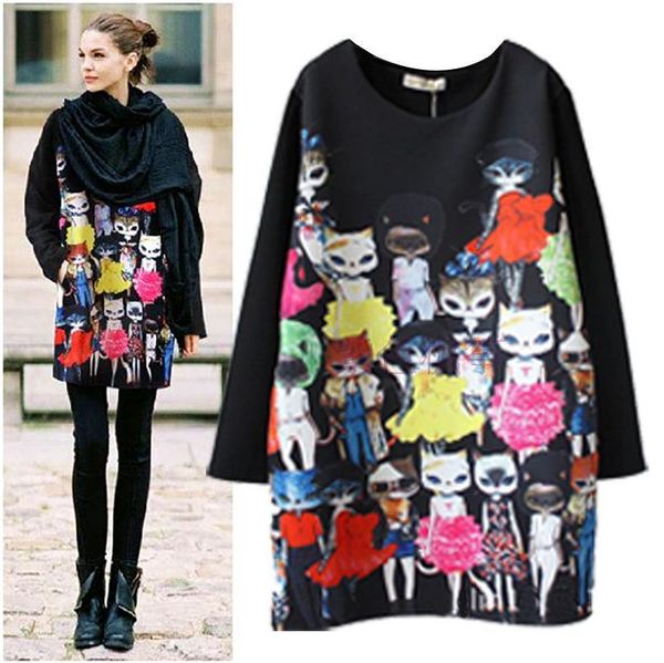 2021 new spring long sleeves blouse women playful cute cat print womens and blouses plus size black blusas d9fs, White
2021 new spring long sleeves blouse women playful cute cat print womens and blouses plus size black blusas d9fs, White