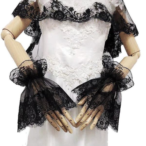 exquisite fingerless black lace bridal wedding gloves bride bridal wedding dress lance gloves trumpet fake sleeves st271 h jlljed, White
exquisite fingerless black lace bridal wedding gloves bride bridal wedding dress lance gloves trumpet fake sleeves st271 h jlljed, White