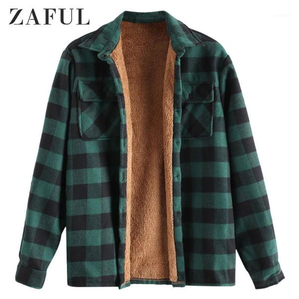 men's jackets zaful winter men chest pocket plaid plush jacket shirts long sleeve striped print blouse button outdoor1, Black;brown
men's jackets zaful winter men chest pocket plaid plush jacket shirts long sleeve striped print blouse button outdoor1, Black;brown