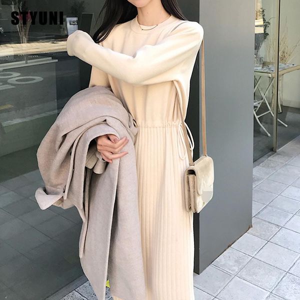 knitted dress women autumn and winter 2020 new net red drawstring high waist mid-length over the knee sweater base dress basic, Black;gray
knitted dress women autumn and winter 2020 new net red drawstring high waist mid-length over the knee sweater base dress basic, Black;gray