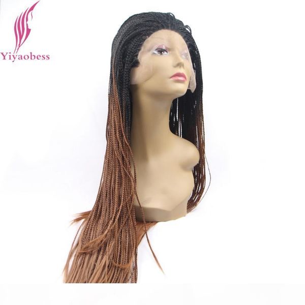 yiyaobess black brown ombre braiding lace front wig synthetic hair african american long micro braided wigs for women
yiyaobess black brown ombre braiding lace front wig synthetic hair african american long micro braided wigs for women