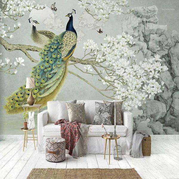 custom p mural wallpaper 3d peacock magnolia flowers wall painting study living room background home decor papel de parede1
custom p mural wallpaper 3d peacock magnolia flowers wall painting study living room background home decor papel de parede1