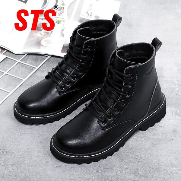 sts 2020 boots women genuine leather shoes winter boots shoes women casual femmes autumn mujer female ankle winter, Black
sts 2020 boots women genuine leather shoes winter boots shoes women casual femmes autumn mujer female ankle winter, Black