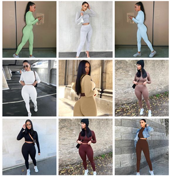 2021 winter women sport fitness 2 two piece set outfits long sleeve crop tshirt leggings pants set bodycon tracksuit, Gray
2021 winter women sport fitness 2 two piece set outfits long sleeve crop tshirt leggings pants set bodycon tracksuit, Gray