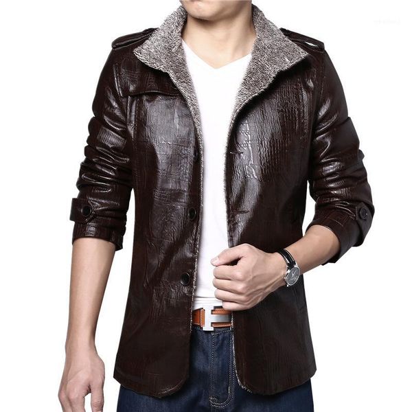 men's jackets woqn winter jacket men 2021 fashion pu leather casual fleece solid slim male coats and for boys1, Black;brown
men's jackets woqn winter jacket men 2021 fashion pu leather casual fleece solid slim male coats and for boys1, Black;brown