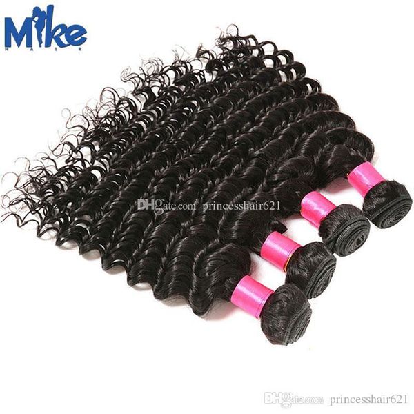 mikehair 100% human hair extensions wholesale no tangle no shed peruvian indian malaysian brazilian deep wave curly hair weaves 4pcs lot, Black
mikehair 100% human hair extensions wholesale no tangle no shed peruvian indian malaysian brazilian deep wave curly hair weaves 4pcs lot, Black