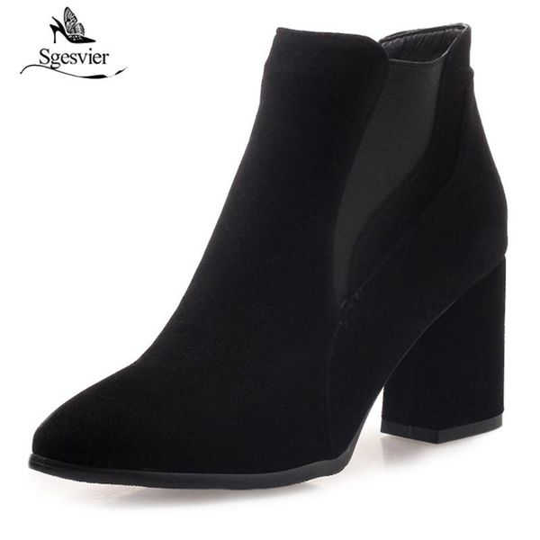 boots sgesvier autumn winter women solid european ladies shoe suede leather ankle thick heel size 32-47 ox618, Black
boots sgesvier autumn winter women solid european ladies shoe suede leather ankle thick heel size 32-47 ox618, Black