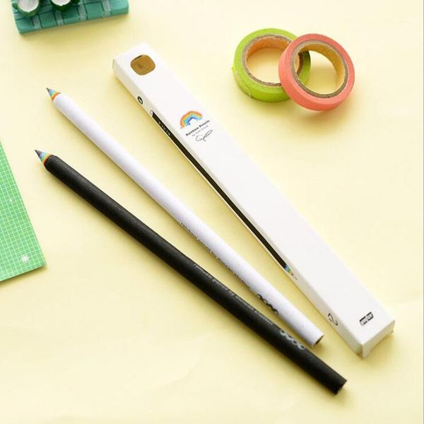 pencils 2pcs/lot kawaii originality rainbow standard pencil writing lapis pens student stationery school supplies for kids cute gift1 
pencils 2pcs/lot kawaii originality rainbow standard pencil writing lapis pens student stationery school supplies for kids cute gift1