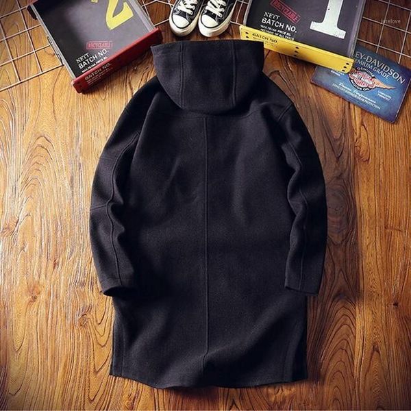 korean fashion medium length hooded mens trench coats winter long sleeve loose fit casual male outerwear overcoats plus size 5xl1, Tan;black 
korean fashion medium length hooded mens trench coats winter long sleeve loose fit casual male outerwear overcoats plus size 5xl1, Tan;black