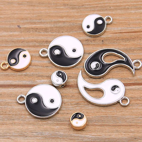 2 color 4 styles alloy metal drop oil two-sided kit tai chi bagua macroporous beads for diy bracelet necklace jewelry making, Bronze;silver
2 color 4 styles alloy metal drop oil two-sided kit tai chi bagua macroporous beads for diy bracelet necklace jewelry making, Bronze;silver