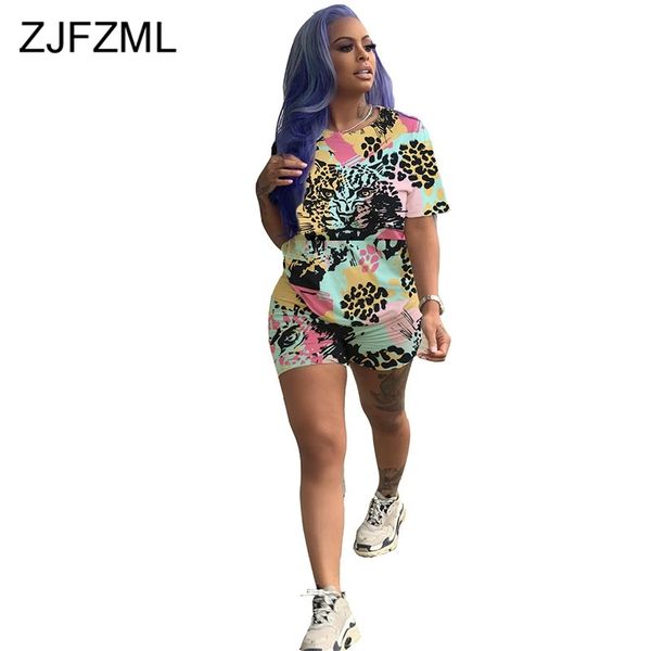 animal print harajuku 2 piece matching set women festival clothes o neck short sleeve t-shirt+biker shorts casual two piece suit y200822, Gray
animal print harajuku 2 piece matching set women festival clothes o neck short sleeve t-shirt+biker shorts casual two piece suit y200822, Gray
