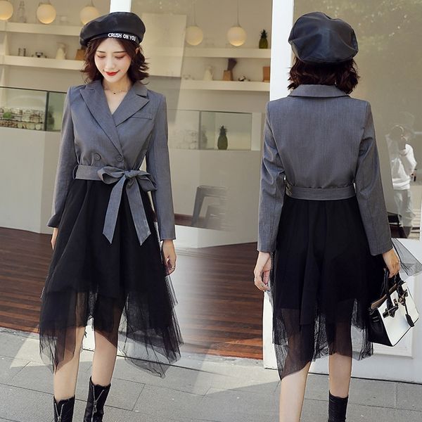 mgf8t suit fairy hepburn very style sdr5o dress dress for women 2020 autumn new french graceful suit stitching mesh, Black;gray
mgf8t suit fairy hepburn very style sdr5o dress dress for women 2020 autumn new french graceful suit stitching mesh, Black;gray