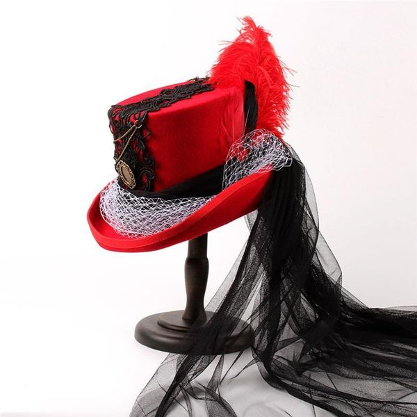 15cm 4 size handwork red wool women steampunk fedora hat for lady mad hattermesh traditional beaver party wedding hat1, Blue;gray
15cm 4 size handwork red wool women steampunk fedora hat for lady mad hattermesh traditional beaver party wedding hat1, Blue;gray