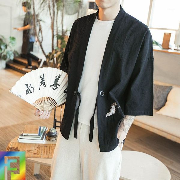 men's summer cotton linen kimono large size 5xl leisure cardigan outwear haori japanese jackets thin coat traditional clothing1, Red
men's summer cotton linen kimono large size 5xl leisure cardigan outwear haori japanese jackets thin coat traditional clothing1, Red